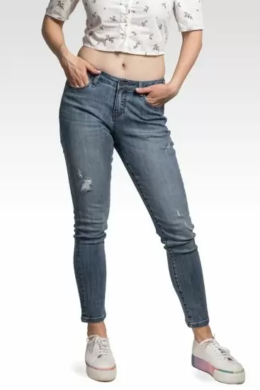 Isabel Women's Slight Ripped Skinny Jeans