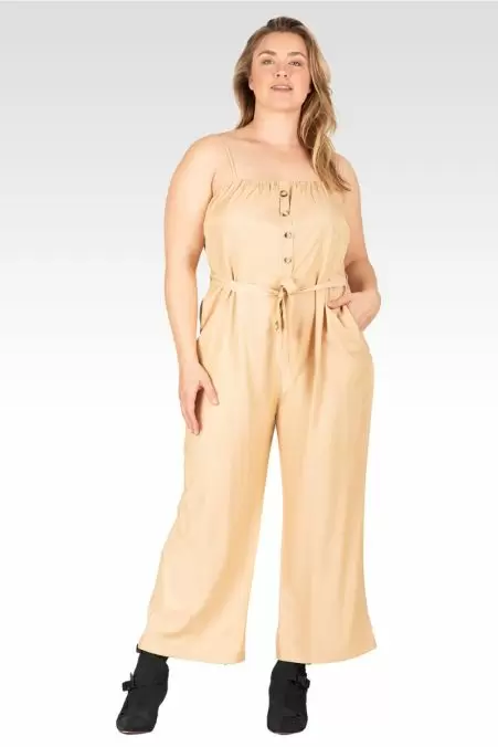 Plus size spaghetti strap jumpsuit top
