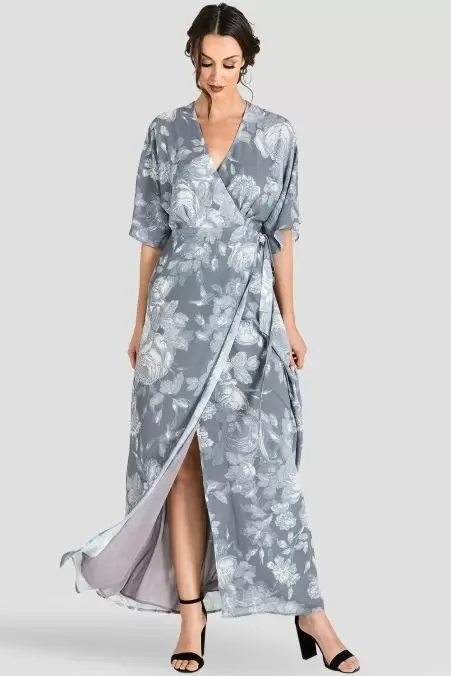 kimono wrap dress