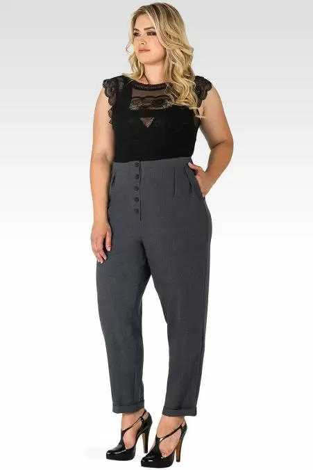 Standards & Practices Francine Charcoal Gray Hollywood Waist