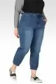 Lyla Women's Plus Size 5 Pocket Cropped Leg Jogger Jeans