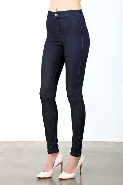 Women Black Ankle Skinny Jeans