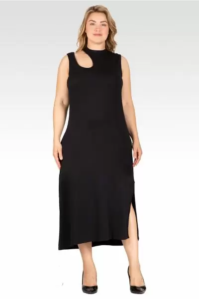Aspen Women's Edgy Maxi Plus Size Dress