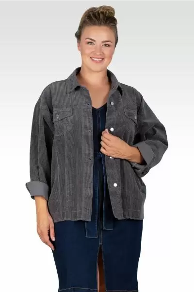 Jane Women's Plus Size Corduroy Jacket