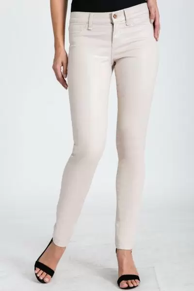 Slither Nude Clear Snake Coating Skinny Jeans