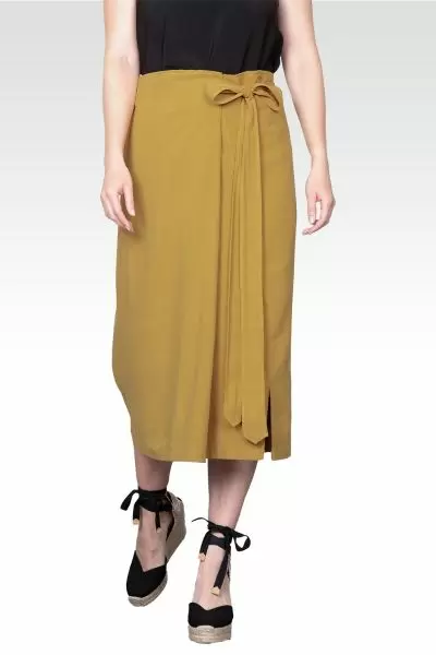 Wrap Style Maxi Skirt