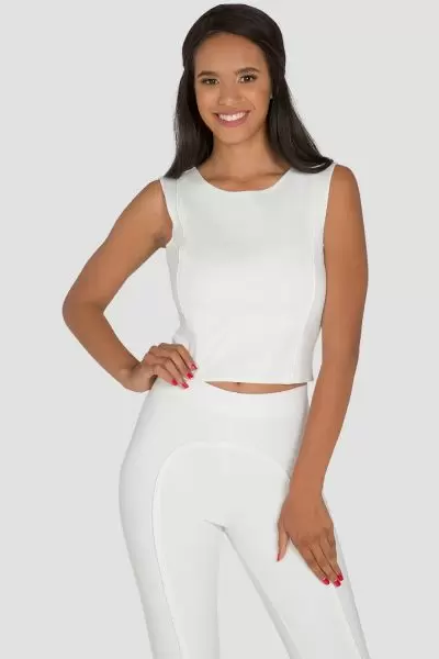 Standards & Practices Women's Mimi Tunic Camisole Tops White