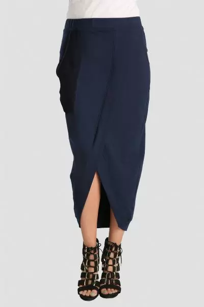 Blue Tulip Pencil Skirt with Pockets